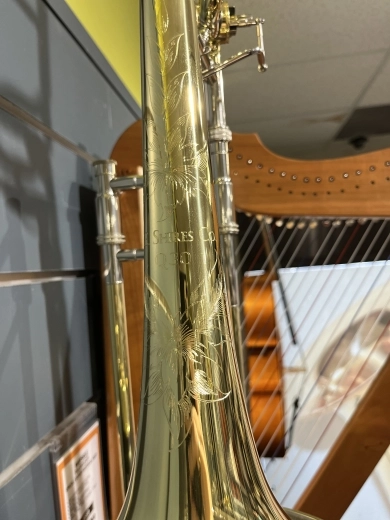 S. E. Shires - Q-Series Large Bore Professional Trombone with Rotary F-Attachment - Yellow-Brass Bell 2